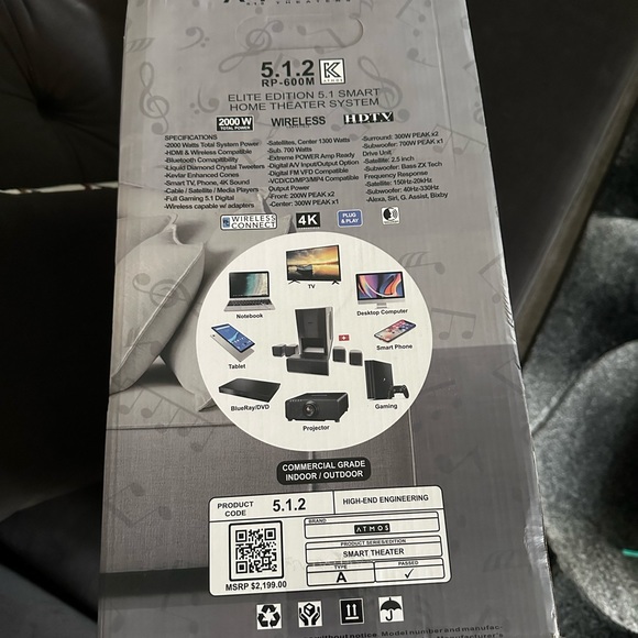 Atmos theaters 5.1.2 RP-600M - Picture 2 of 4